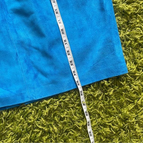 DANIER VINTAGE LEATHER SET BLUE 80S - Picture 12 of 16